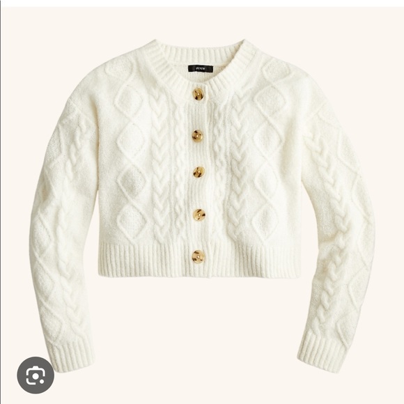 J. Crew cashmere blend cream sweater NWT! - Picture 2 of 6